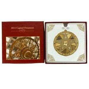 2011 Texas State Capitol Ornament Chandelier Design Christmas Collectible w Box